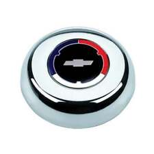 Grant 5607 Horn Button - Blue Red White Chevy Bowtie Logo - Steel - Chrome