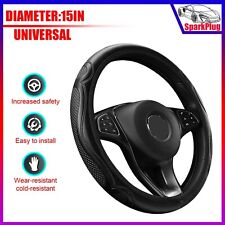 For Toyota Car 15 Durable Leather Steering Wheel Cover Breathable Anti-slip