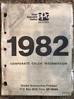 1982 Gm Ppg Color Paint Chip Chart All Models Cars Trucks Interior Exterior