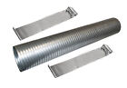 36 Galvanized Flexible Exhaust Tubing 5 Diameter Flex Pipe With 2 Band Clamps