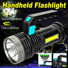 Ultra Bright 1200000lm Led 4-modes Flashlight Rechargeable Cob Torch Spotlight