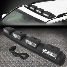 Universal Off-road Black Frame Clear Roof Mounted Fog Lightswitchharness Kit