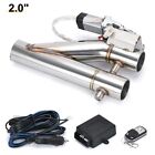 2 Electric Exhaust Dual Valve Cutout Downpipe Y Pipe Wireless Remote Usa