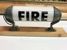 1940s Vintage Milk Glass Fire Accessory Light Old Firetruck Cab Fire Display