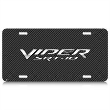 Dodge Viper Srt10 Carbon Fiber Look Graphic Aluminum License Plate Made In Usa