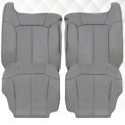 2000 2001 2002 Chevy Silverado Tahoe Suburban Leather Seat Covers In Gray-pewter