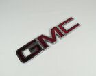 Gmc Emblem 07-14 Sierra Yukon Acadia Rear Liftgate Oem Red Badge Back Name Logo
