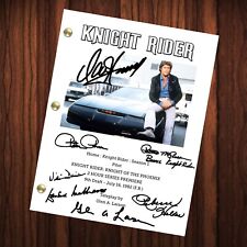 Knight Rider Tv Show Script Pilot Episode Autographed Reprint David Hasselhoff