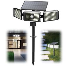 260 Led Solar Flood Light Pir Motion Sensor Outdoor Garden Party Christmas Lamp