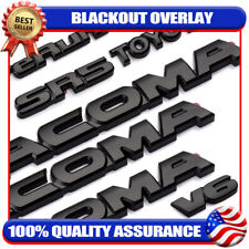 7x Blackout Emblem Anti-scratch Overlay For Tacoma V6 Sr5 Nameplate 2005-2015