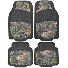 4 Piece Two Tone Camo Rubber Floor Mats All-weather Waterproof Protection