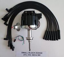 Dodge Small Block 64-89 273 318 340 360 Hei Distributor Black Spark Plug Wires