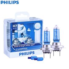 Philips H7 Crystal Vision 12v 55w 4300k Bright White Light Halogen Bulb Globe2x