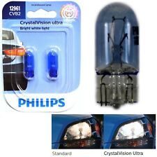 Philips Crystal Vision Ultra 12961 5w Two Bulbs License Plate Light Stock Lamp