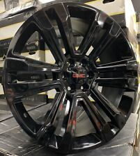 24 Gmc Yukon Sierra Black Wheels Chevy Tahoe Silverado Tires Rims Escalade 6lug