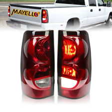 2pcs Red Tail Lights Brake Lamps For 2003-2006 Chevy Silverado 1500 2500 3500 Hd