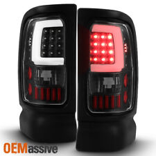 Fit 1994-2001 Dodge Ram 1500 2500 3500 Black Led Tube Tail Lights Replacement