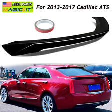For 2013-2018 Cadillac Ats Sedan V Sport Highkick Gloss Black Trunk Wing Spoiler