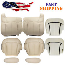 For 2000 2001 2002 Chevy Tahoe Replacement Front Seat Cover Light Tan Foam