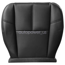 For 07-14 Chevy Silverado Suburban Tahoe Driver Bottom Leather Seat Cover Black