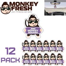 12 Pcs Monkey Fresh Hanging Car Air Freshener Jdm Squash Scent Cs-x3