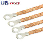 4x Engine Ground Strap Cable Copper Kit For Car Truck Firewall Engine Body Frame