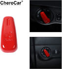 For Dodge Charger 10challenger 15 Headlight Switch Cover Trim Decoration Red