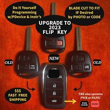 Blade Cut New Diy Flip 3b Remote Fob Keys Shells For Lexus W4d Chip Logo