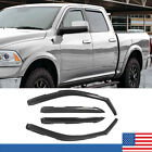 In-channel Window Vent Visors Rain Guards For Dodge Ram 1500 2500 3500 Crew Cab