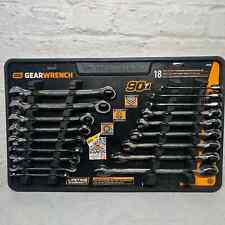 Gearwrench Saemm 90-tooth Pro Combination Ratcheting Wrench Set W Tray 18-pc