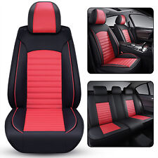 Car 5 Seat Cover Full Set Luxury Pu Leather Cushion Protector Pad For Pontiac