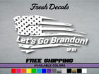 Lets Go Brandon Fjb Flag 8 Inch Vinyl Decal Sticker Funny Biden Trump Usa 2a