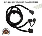 07-18 Wrangler Trailer Wiring Wire Harness Hitch 4-way Towing Adapter Connector