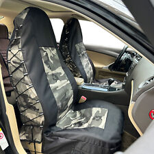 Gray Camo High Back Car Seat Covers Wt Pockets Organizer For Nissan Rogue