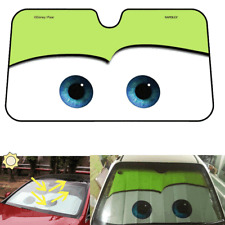 Aluminium Foil Cartoon Car Windshield Sun Shade Big Eye Front Window Visor Green