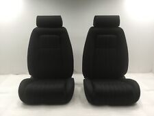 1979-1993 Mustang Factory Style Black Cloth Sport Seats 79-93