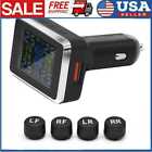 Lcd Display Wireless Car Tire Pressure Monitoring System With 4 External Sensors
