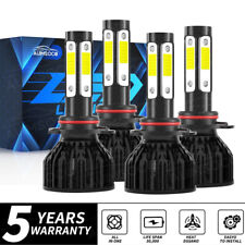 90059006 Led Combo Headlight Bulbs High Low Beam Kit Extremely White Bright 4pc