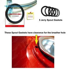 5-pk Jerry Can Ribbed Spout Gasket For Blitz Metal Gas Can 5 Gallon Military 20l