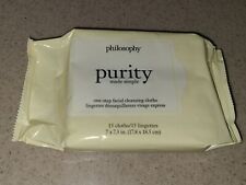 New Purity Made Simple One Step Facial Cleansing Cloths By Philosophy 15 Wipes