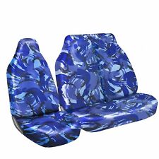 Heavy Duty Blue Camouflage Van Seat Covers 21 Fits Renault Master And Traffic
