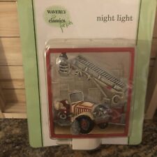 Vintage New In Box- Waverly Classics Fire Truck Night Light