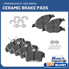 For 1999 2000 - 2004 Ford Mustang Front Rear Ceramic Brake Pads Whardware