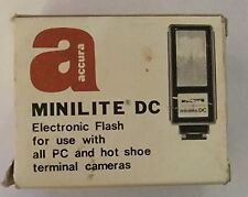 Accura Minilite Dc - 35mm Manual Camera Flash Pc Hot Shoe Vintage