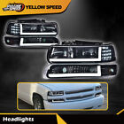 Led Drl Chrome Headlightsbumper Lamps Fit For 99-02 Chevy Silverado 00-06 Tahoe