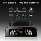 Wireless Solar Tpms Lcd Car Tire Pressure Monitoring System 4 External Sensors