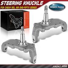 2x 2 Front Lh Rh Drop Spindles Disc Brakes For Chevy Bel Air One-fifty Series