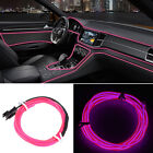 Led Glow Neon El Wire Light String Strip Rope Tube Car Party Decor Control