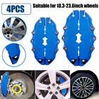 4pcs Blue 3d Style Front Rear Car Disc Brake Caliper Cover Parts For 18-24inch