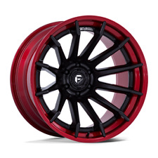 22x10 Fuel Fc403 Burn Matte Black Red Lip Forged Wheels 6x5.5 -18mm Set Of 4